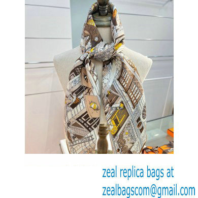 Hermes scarf 90x90cm in silk twill Top Quality 96 2024