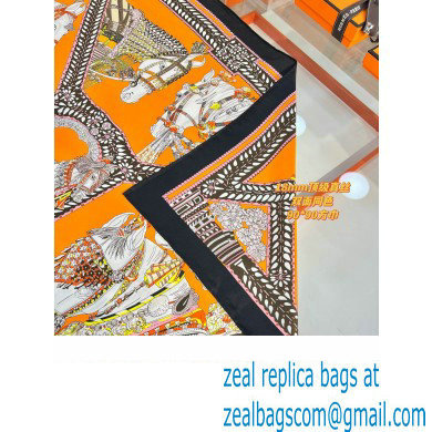 Hermes scarf 90x90cm in silk twill Top Quality 97 2024