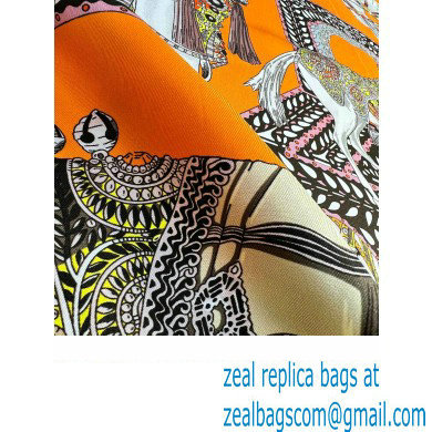 Hermes scarf 90x90cm in silk twill Top Quality 97 2024