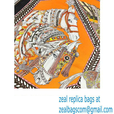 Hermes scarf 90x90cm in silk twill Top Quality 97 2024