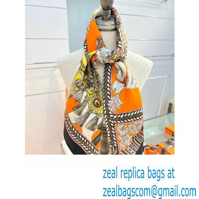 Hermes scarf 90x90cm in silk twill Top Quality 97 2024