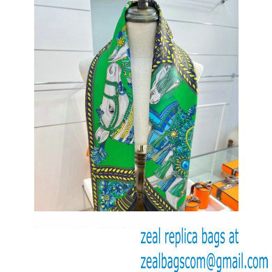 Hermes scarf 90x90cm in silk twill Top Quality 98 2024