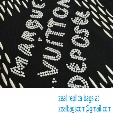 LOUIS VUITTON Embroidered Signature Cotton T-Shirt BLACK 2024