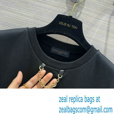LOUIS VUITTON Nautical LV T-Shirt 1AFMZ4 BLACK 2024