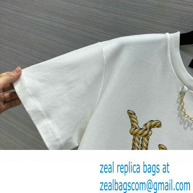 LOUIS VUITTON Nautical LV T-Shirt 1AFMZ4 WHITE 2024