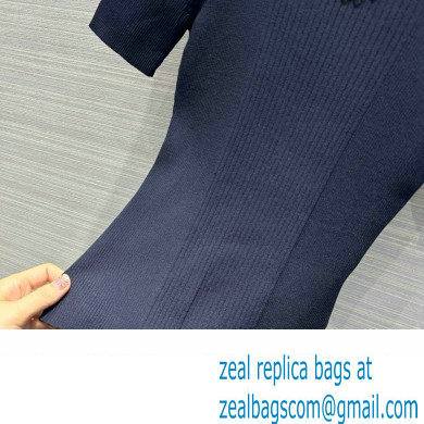 LOUIS VUITTON Ribbed Knit Top 1AFFRR NAVY BLUE 2024