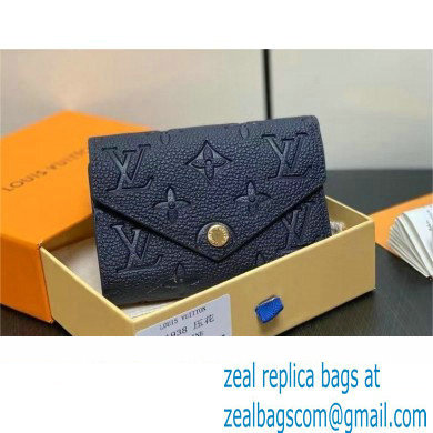 LOUIS VUITTON Victorine Wallet M41938 navy blue 2024