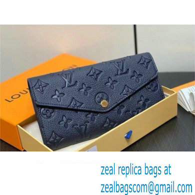 LOUIS VUITTON sarah Wallet M81049 navy blue 2024