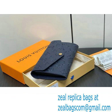LOUIS VUITTON sarah Wallet M81049 navy blue 2024
