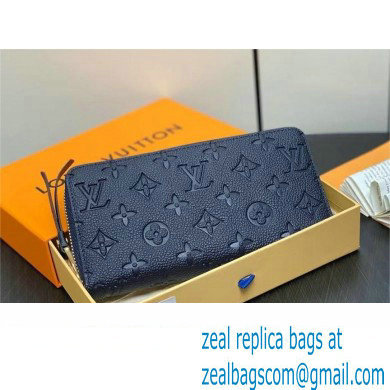 LOUIS VUITTON zippy Wallet M61864 navy blue 2024