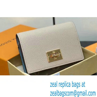 Louis Vuitton Calf leather and Monogram canvas Victorine On My Side Wallet M82398 Greige 2024