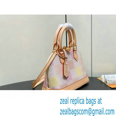 Louis Vuitton Damier canvas Alma BB Bag N40516 Peach Pink 2024