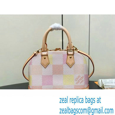 Louis Vuitton Damier canvas Alma BB Bag N40516 Peach Pink 2024