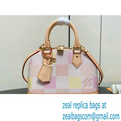 Louis Vuitton Damier canvas Alma BB Bag N40516 Peach Pink 2024