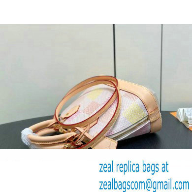 Louis Vuitton Damier canvas Alma BB Bag N40516 Peach Pink 2024