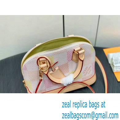 Louis Vuitton Damier canvas Alma BB Bag N40516 Peach Pink 2024