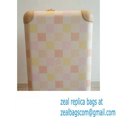 Louis Vuitton Damierlicious canvas Horizon 55 Luggage Bag N40741 Peach Pink 2024