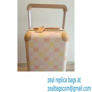 Louis Vuitton Damierlicious canvas Horizon 55 Luggage Bag N40741 Peach Pink 2024