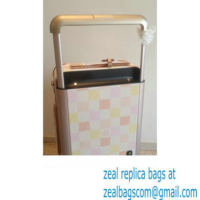 Louis Vuitton Damierlicious canvas Horizon 55 Luggage Bag N40741 Peach Pink 2024