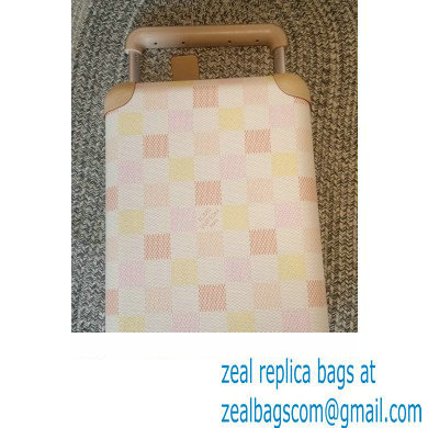Louis Vuitton Damierlicious canvas Horizon 55 Luggage Bag N40741 Peach Pink 2024