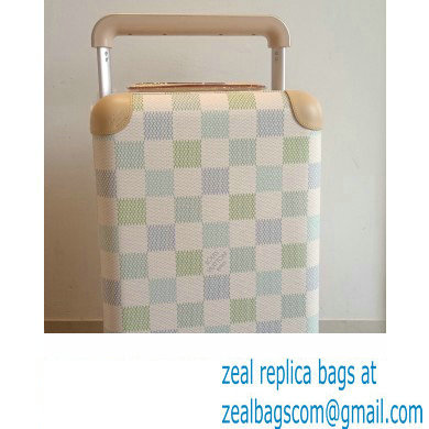 Louis Vuitton Damierlicious canvas Horizon 55 Luggage Bag N40741 Pistachio Green 2024