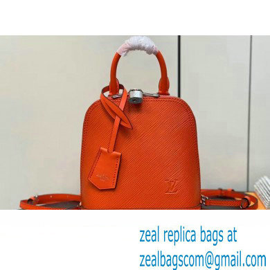 Louis Vuitton EPI Leather Alma backpack Bag M25104 Orange 2024