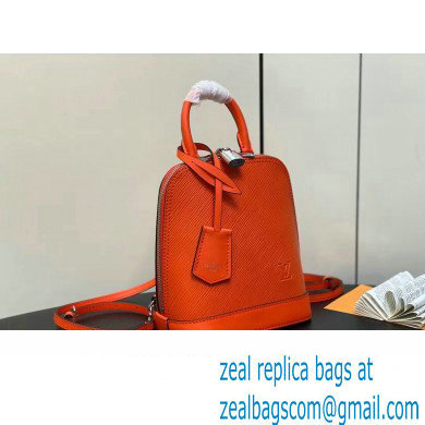 Louis Vuitton EPI Leather Alma backpack Bag M25104 Orange 2024