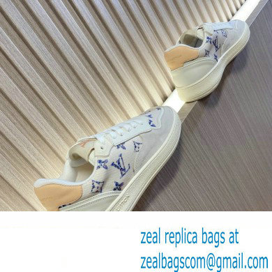 Louis Vuitton LV Stadium Sneaker in Monogram-pattern tweed with a summery 2024