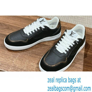 Louis Vuitton LV Stadium Sneakers in Leather Black 2024