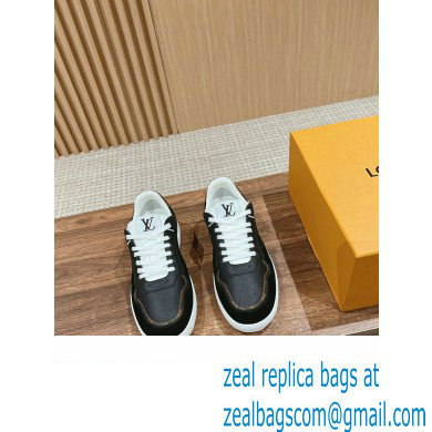 Louis Vuitton LV Stadium Sneakers in Leather Black 2024