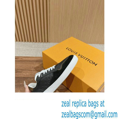 Louis Vuitton LV Stadium Sneakers in Leather Black 2024