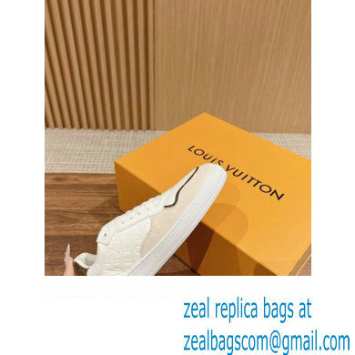 Louis Vuitton LV Stadium Sneakers in Leather White 2024