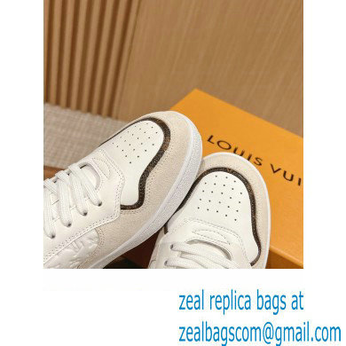 Louis Vuitton LV Stadium Sneakers in Leather White 2024