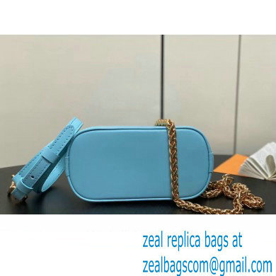 Louis Vuitton Lambskin Nano Alma Bag M83049 Lagoon Blue 2024