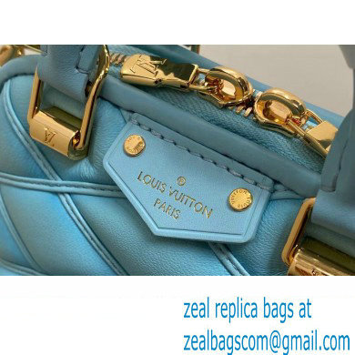 Louis Vuitton Lambskin Nano Alma Bag M83049 Lagoon Blue 2024