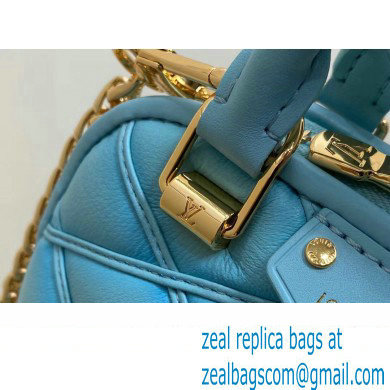 Louis Vuitton Lambskin Nano Alma Bag M83049 Lagoon Blue 2024