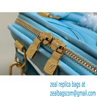 Louis Vuitton Lambskin Nano Alma Bag M83049 Lagoon Blue 2024