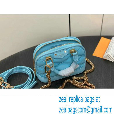 Louis Vuitton Lambskin Nano Alma Bag M83049 Lagoon Blue 2024