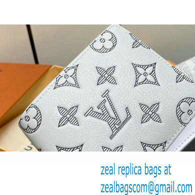 Louis Vuitton Monogram Shadow calfskin leather Multiple Wallet M83380 White/Navy 2024