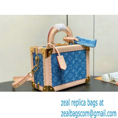 Louis Vuitton Petite Valise Denim Bleu Bag M24161 New LV Remix 2024