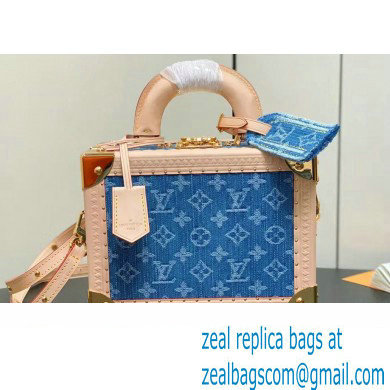 Louis Vuitton Petite Valise Denim Bleu Bag M24161 New LV Remix 2024