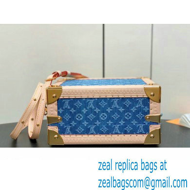 Louis Vuitton Petite Valise Denim Bleu Bag M24161 New LV Remix 2024