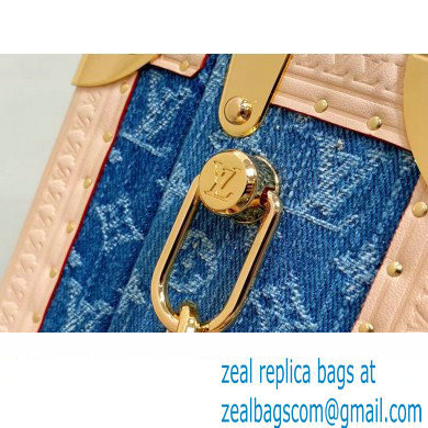 Louis Vuitton Petite Valise Denim Bleu Bag M24161 New LV Remix 2024