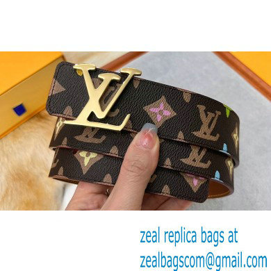 Louis Vuitton Width 4cm LV Tag 40mm Reversible Belt M8586V 03