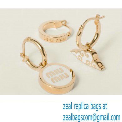 Miu Miu set of metal earrings 2024