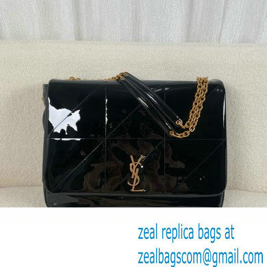 Saint Laurent large jamie 4.3 bag in patent effect fabric black(original quality)