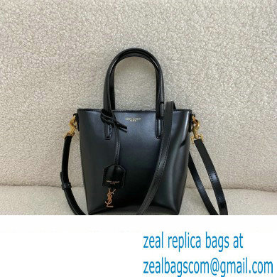 Saint Laurent mini toy shopping saint laurent in box leather black(original quality)