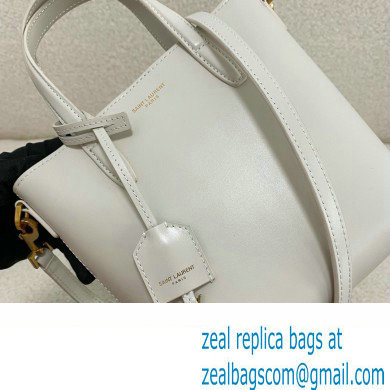 Saint Laurent mini toy shopping saint laurent in box leather white(original quality)