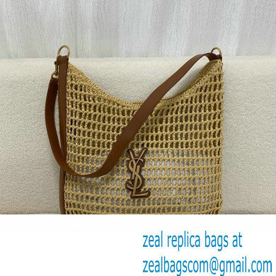 Saint Laurent oxalis bag in raffia macrame 781289 BEIGE 2024(original quality)