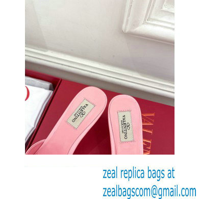 Valentino Heel 6cm Un Chateau Bow Mules Satin Pink 2024